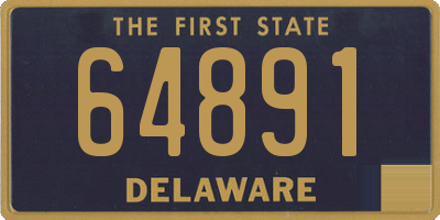 DE license plate 64891