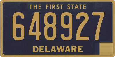 DE license plate 648927