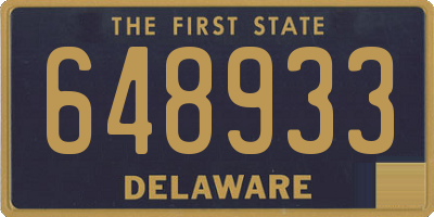 DE license plate 648933