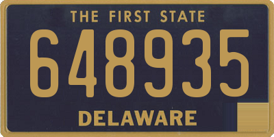 DE license plate 648935