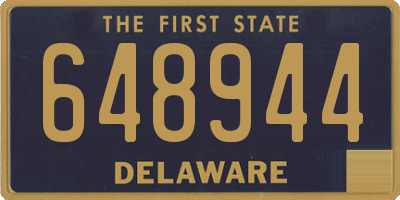 DE license plate 648944