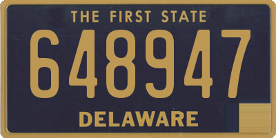 DE license plate 648947