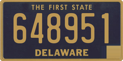 DE license plate 648951