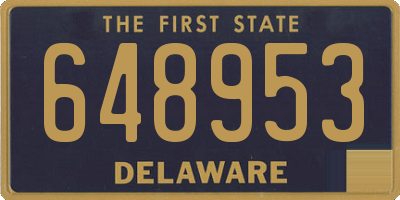 DE license plate 648953