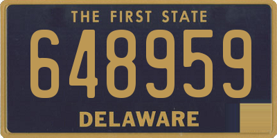 DE license plate 648959