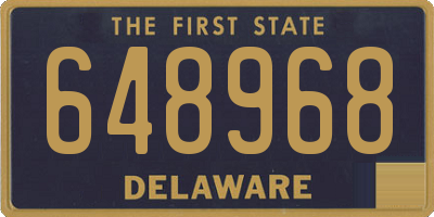 DE license plate 648968
