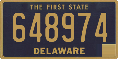 DE license plate 648974