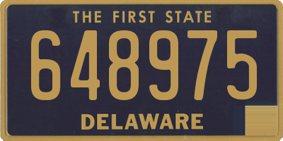 DE license plate 648975