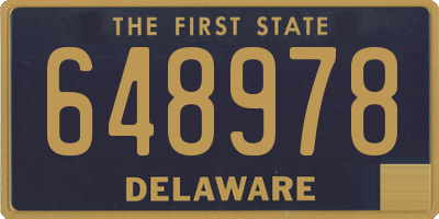 DE license plate 648978