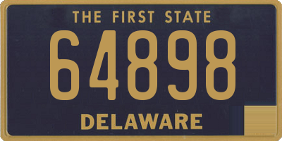 DE license plate 64898
