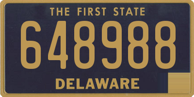DE license plate 648988