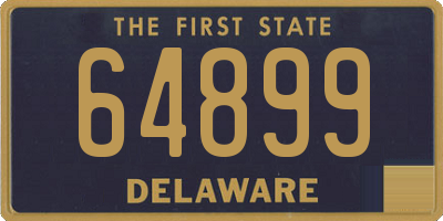 DE license plate 64899
