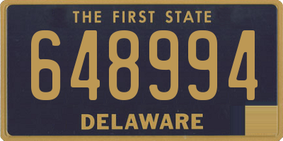 DE license plate 648994