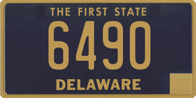 DE license plate 6490