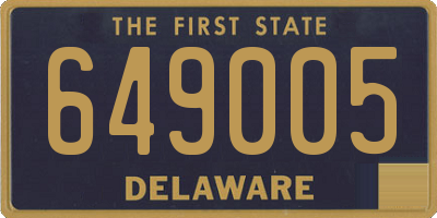 DE license plate 649005
