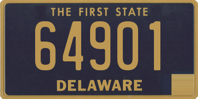 DE license plate 64901