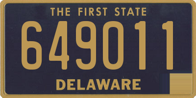 DE license plate 649011