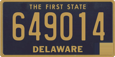 DE license plate 649014