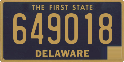 DE license plate 649018