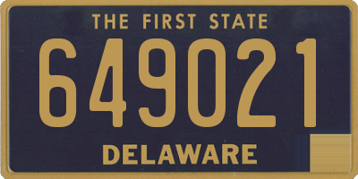DE license plate 649021