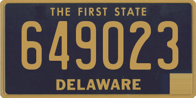 DE license plate 649023