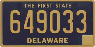 DE license plate 649033