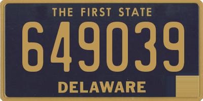 DE license plate 649039