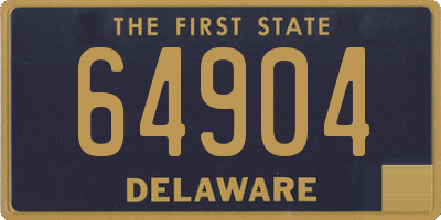 DE license plate 64904