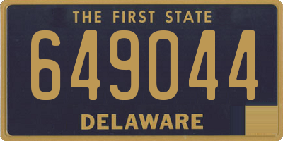 DE license plate 649044