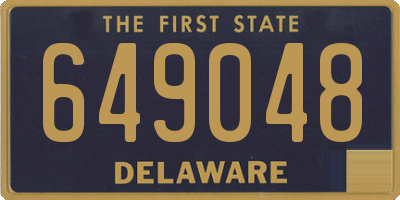 DE license plate 649048