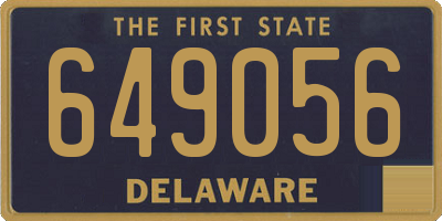 DE license plate 649056