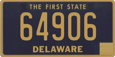 DE license plate 64906