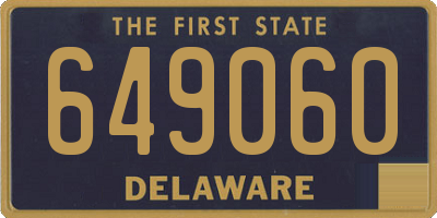 DE license plate 649060