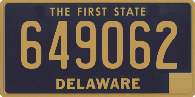 DE license plate 649062