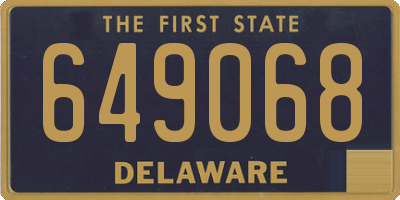 DE license plate 649068