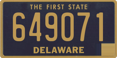 DE license plate 649071