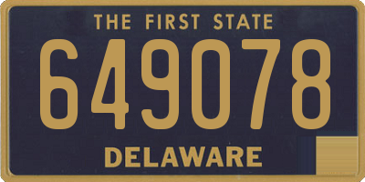 DE license plate 649078