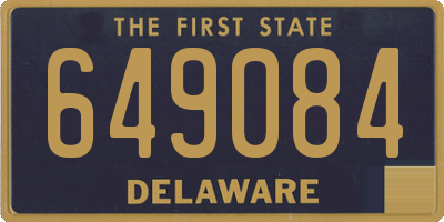 DE license plate 649084