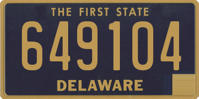 DE license plate 649104