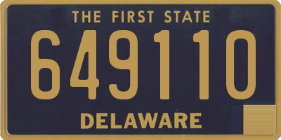 DE license plate 649110