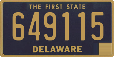 DE license plate 649115