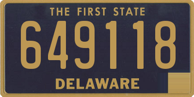DE license plate 649118
