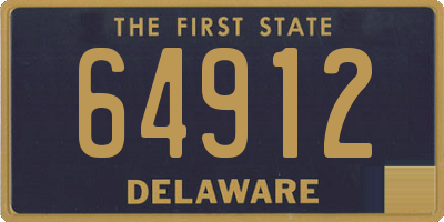 DE license plate 64912