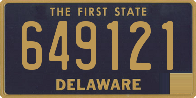 DE license plate 649121