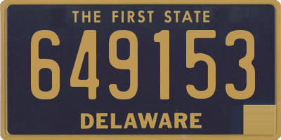 DE license plate 649153
