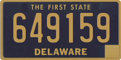 DE license plate 649159