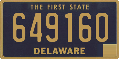 DE license plate 649160