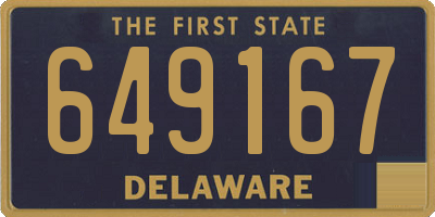 DE license plate 649167