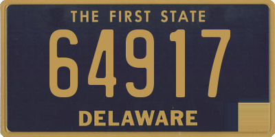 DE license plate 64917