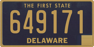DE license plate 649171